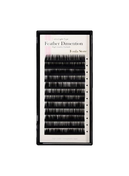 Feather Dimension 12 Lines J-Curl 9mmx0.06mm